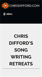 Mobile Screenshot of chrisdiffordssongwritingretreat.com